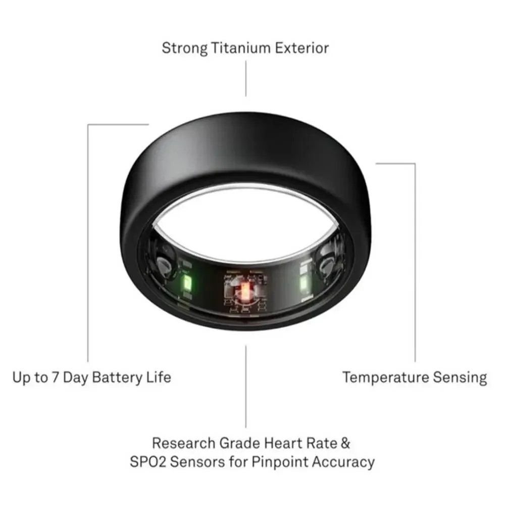 NEW Oura Ring Gen3 Horizon Stealth Smart Ring Sleep Tracker Fitness Wearable‎ 10